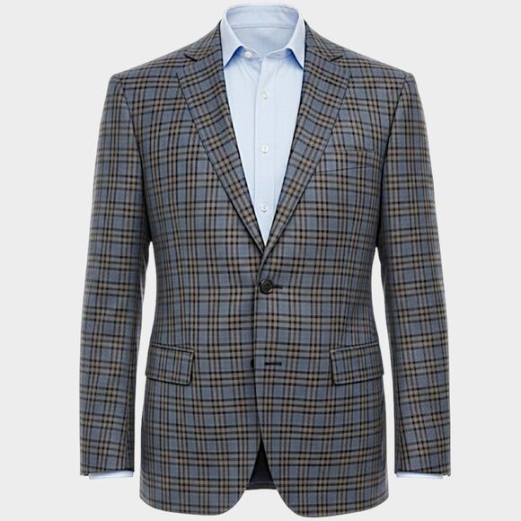 Corporate image TOM JAMES Mens Blazer Sport Coat 2-Button Jacket 46R Blue Wool